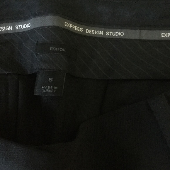 Express Design Studio Culotte Pants Black Editor - Picture 3 of 8
